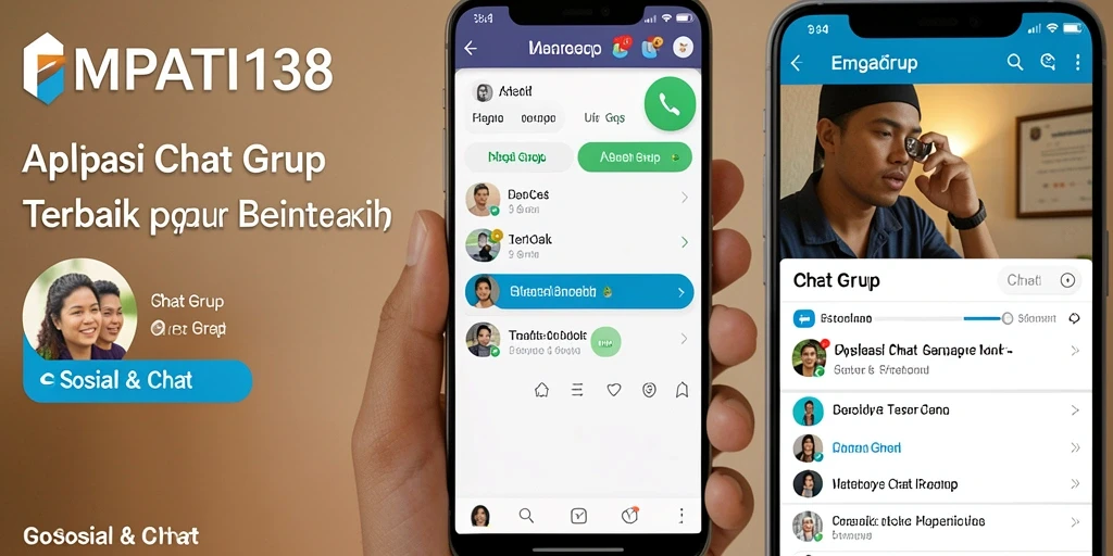 Tampilan antarmuka EMPATI138 yang menarik untuk Chat Grup.