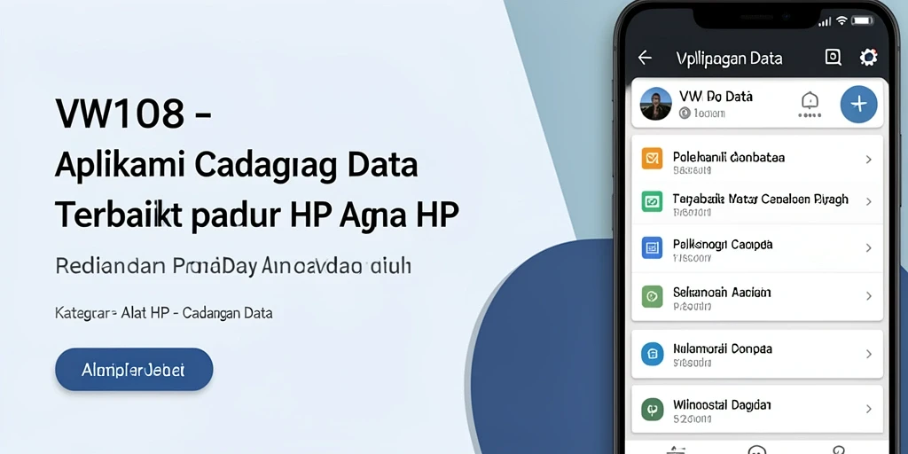 Tampilan antarmuka VW108 yang menarik dan mudah digunakan.